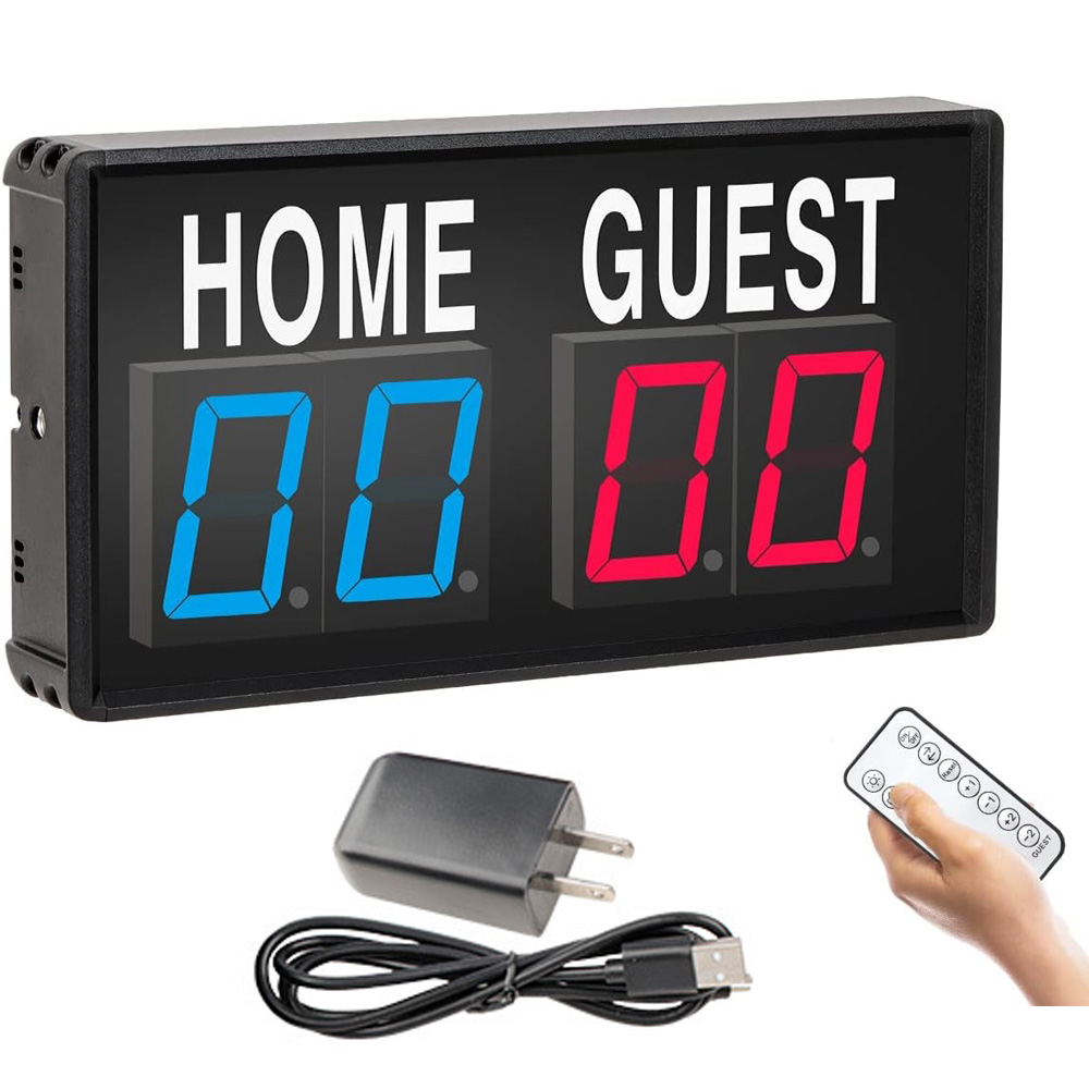 Scoreboard Digital - Портативное 4-значное светодиодное табло для счета,